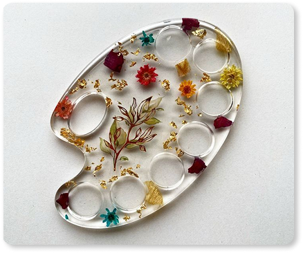 Colorful resin jewelry